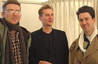 C M Lundberg, Kristoffer Lindfors and a friend