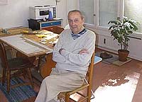 John Ivar Berg in his studio