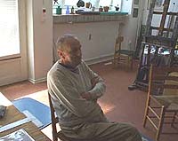 John Ivar Berg in his studio