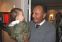 Arne Belenius with great grand-son Simon
