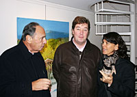 Arne Belenius with daughter and son-in-law