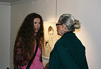 Jessica Gedin with the Artist