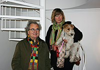 KG Nilson and Anne Makander with dog