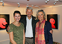 Charlotta Carmine with her parents