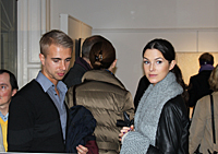 The artist's grandson Hannes Andersson with girlfriend