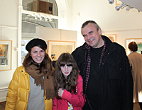Isidor Laaban with daughters